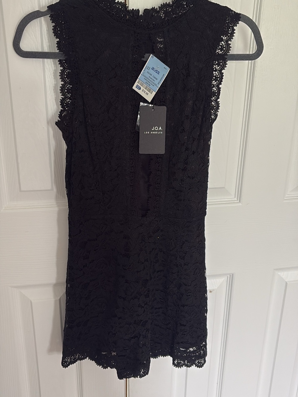J.O.A. Black Lace Sleeveless Romper